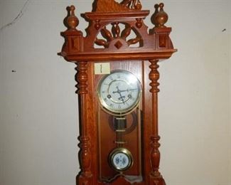 #1 $95 Equestrian Wooden Clock