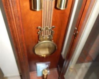 #9 $175 - Howard Miller Grandfather Clock 6' 6" Tall Needs Cleaning (Bring Help to Move)