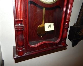 #14 $95 - Lot of (4) Clocks - Seth Thomas Naval, Stratford Westminster Chime, Ingraham Floral, and Green Gilbert 