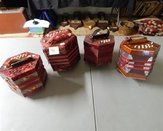 #15 $195 - (4) Accordians Concertinas - (2) Schelor (one has handle damage), Bastari, and last one Italian Made apart from the handle damage on the one they are all in excellent 