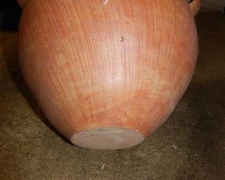 #26 $75 - Native American 3 Handled Jug/Pot. 16" high 15" wide