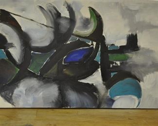 Large modernist canvas, unsigned $50.00