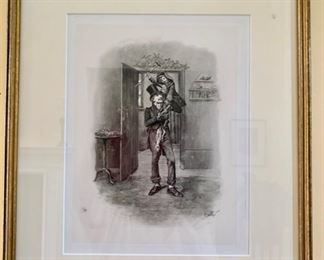 185. Set of 4 Charles Dickens Etchings, $ 800.00
