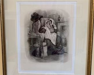 185. Set of 4 Charles Dickens Etchings, $ 800.00