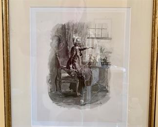 185. Set of 4 Charles Dickens Etchings, $ 800.00