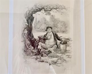 185. Set of 4 Charles Dickens Etchings, $ 800.00