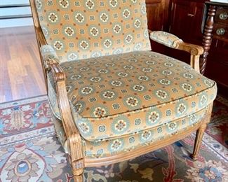 34. Fauteuel Upholstered Chair (28'' x 27'' x 36''), $ 900.00