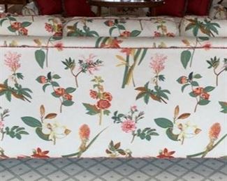 43. Pair of 3 Cushion Floral Upholstered Sofas (88'' x 36'' x 36''), $ 2,200.00 ea.