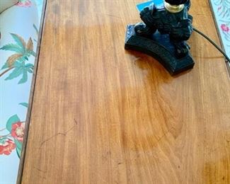147. Antique 2 Drawer Drop Leaf (8'') Accent Table on Casters (16'' x 18'' x 30''), $ 900.00