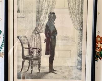 67. Pair of E.B. & E.C. Kellogg Framed Silhouette Prints of John Tyler & Daniel Webster (14'' x 19''), $ 700.00