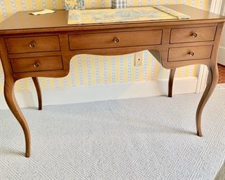 71. 5 Drawer Desk w/ Cabriole Legs (47'' x 24'' x 31''), $ 480.00