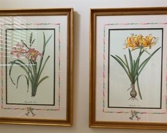 93. 3 Gilt Framed Botanicals (23'' x 30''), $ 180.00