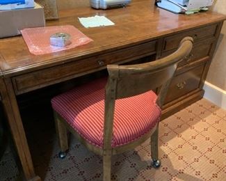100. 3 Shearling Collection 4 Drawer Desks w/ Corner Connector Piece (66'' x 30'' x 31''), $ 450.00 ea.