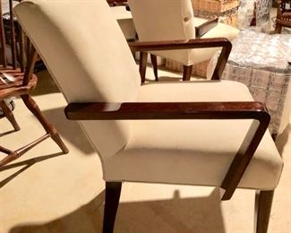 135. 4 Contemporary Ultrasuede Armchairs AS IS (21'' x 21'' x 32''), $ 200.00