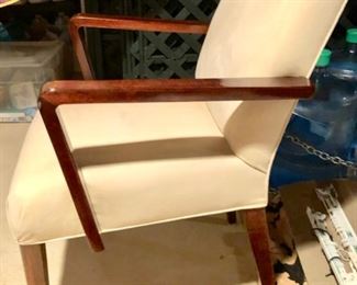 135. 4 Contemporary Ultrasuede Armchairs AS IS (21'' x 21'' x 32''), $ 200.00