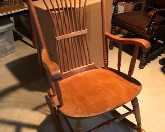 148. Nichols and Stone Wood Rocking Chair, $ 150.00