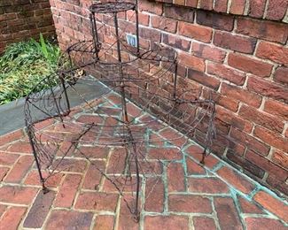 205. Three Tier Wire Plant Stand, $ 75.00