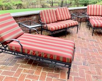 201. Brown Jordan Calcutta Chaise Lounge, $ 1,100 202. Pair of Brown Jordan Side Tables, $ 600.00 158. Brown Jordan Calcutta Loveseat, $ 800.00