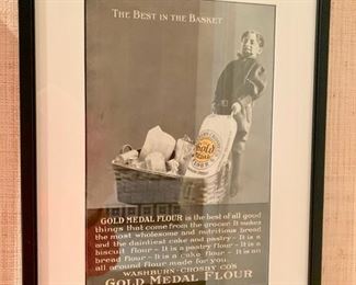 23. Vintage "Gold Medal Flour" Print, $ 60.00