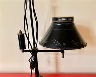 176. Vintage Black Metal Lamp (21''), $ 70.00
