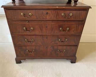 105. Antique 4 Drawer Dresser w/ Writing Shelf Insert (39'' x 21'' x 35''), $ 300.00