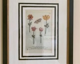 108. Pair of Green & Gold Framed Botanicals (24'' x 29''), $ 380.00