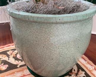 59. Crackled Celadon Planter (16'' x 14''), $ 120.00