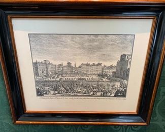 53. Set of 3 Maitland Smith Italian Araneo River Scenery Etchings (25'' x 21''), $ 580.00