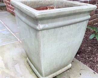 215. Tall Square Ceramic Planter, $ 80.00