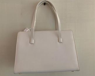 Lambertson Truex White Footed Handbag (9'' x 6.5'') $110