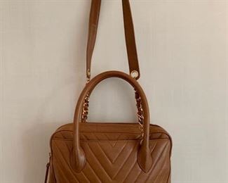 Chanel Caramel Quilted Leather (12'' x 9'') $850