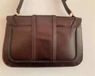 Lambertson Truex Brown Leather Handbag w/ Adjustable Shoulder Strap (12'' x 8'') $160