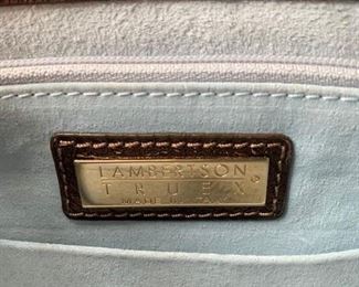 Lambertson Truex Brown Leather Handbag w/ Adjustable Shoulder Strap (12'' x 8'') $160