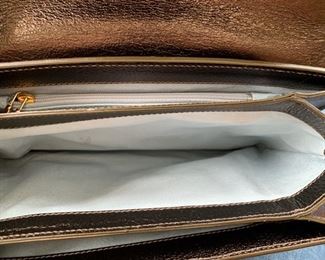 Lambertson Truex Brown Leather Handbag w/ Adjustable Shoulder Strap (12'' x 8'') $160