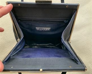 Suarez Navy Shantung Silk Handbag (7'' x 7'') $60