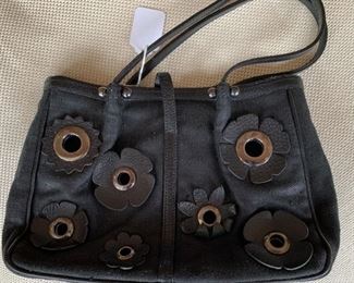 Renaud Pellegrino Black Woven Handbag (11'' x 6'') $50