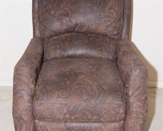 F4 	Unbranded Jacquard Microsuede Recliner (31x40x36)              	$74.95