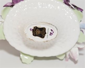 C8	Golden Crowne Fine Bone China Floral Handpainted Basket (damaged)	$9.95