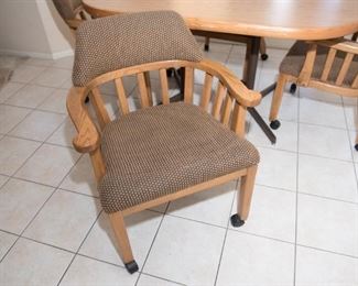 F5	Kitchen Table with 4  Rolling Chairs (40x58x30)	$149.95