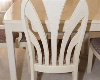 F6	66x 43.5x 29.5 H Blonde Maple Dining Room Set with 6 Chairs	$245.00