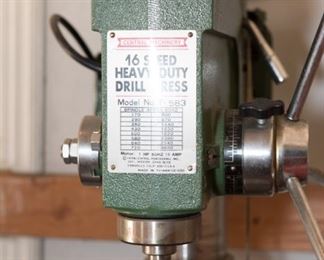 GT242	 Central Machinery T-583 16 Speed Drill Press	$225.00