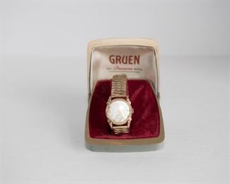J1	Gruen Precision Watch Steel Back Vintage Auto Wind Watch	$12.95