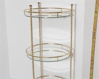 F8	24” Gold Metal Stand with 3 Shelves	$14.95