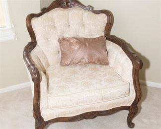 F10	Wood Carved Victorian Parlor Chair 34 w x 34 d x 37h	$94.95