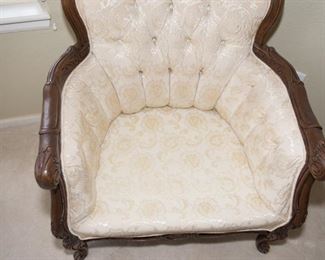 F10	Wood Carved Victorian Parlor Chair 34 w x 34 d x 37h	$94.95