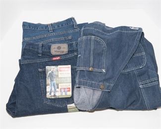 L12	Lot of 3 Men’s Wrangler Jeans 42, Bibs 48	$14.95