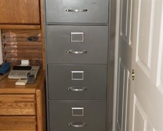 F17	Grey 5 Drawer Metal File Cabinet	$14.95