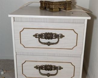 F19	16”d x 18”w x 20.5”H 2 Drawer Side Table	$29.95