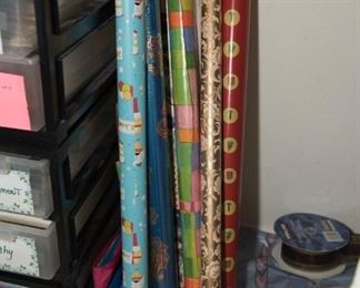 X14	Lot of Wrapping Paper and Supplies	$4.95