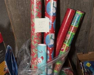 X13	Lot of Wrapping Paper and Supplies	$3.95